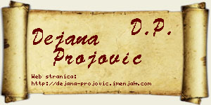 Dejana Projović vizit kartica